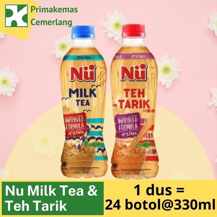 NU MILK TEA - NU TEH TARIK (Pulled Tea) 330 ML (24 BOTTLES/BOX) - NU MILK TEA 